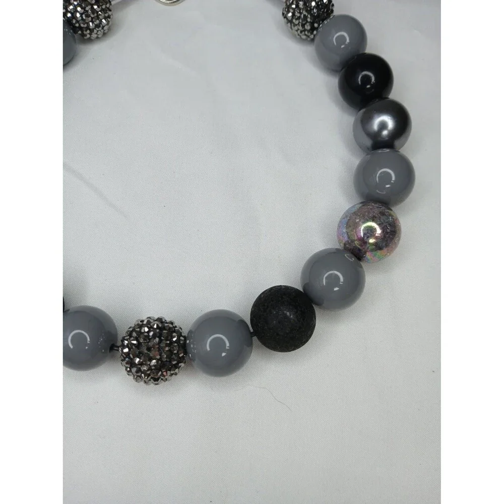 Handmade Starry Night Beaded Dog Puppy Collar Necklace Jewelry Durable 18.5